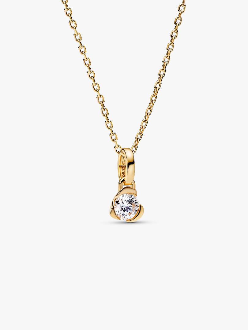 Pandora Talisman 14k Gold Lab-grown Diamond Heart Pendant 0.25 ct TW, 14k gold