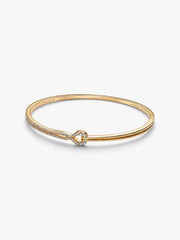 Pandora Infinite Lab-grown Diamond Pavé Double Row Bangle 0.45 ct TW, 14k gold