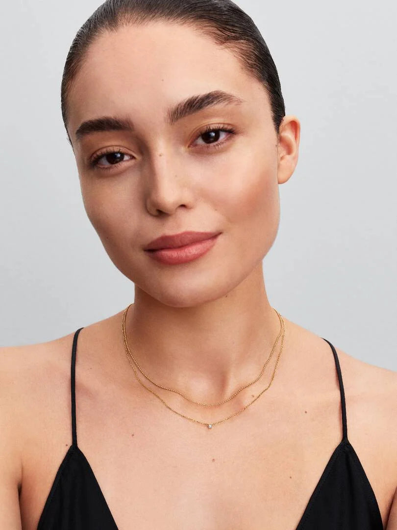 Pandora Era Bead Chain Necklace 14k gold