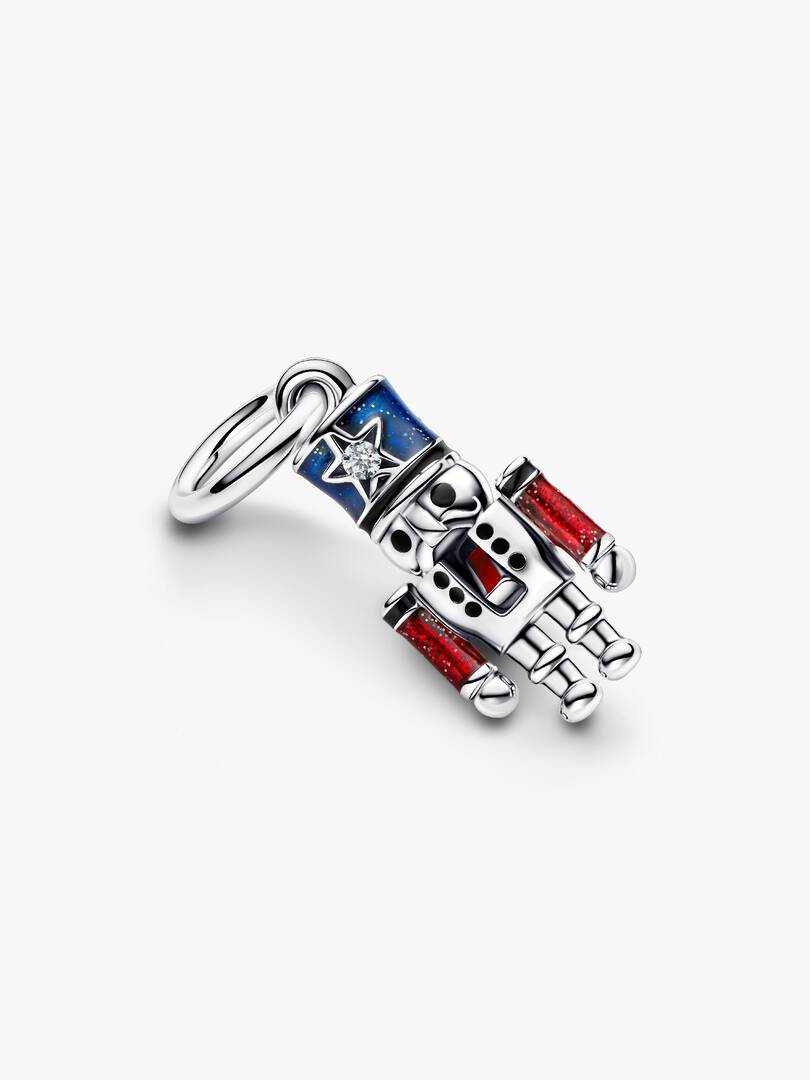 Moveable Nutcracker Dangle Charm Sterling silver