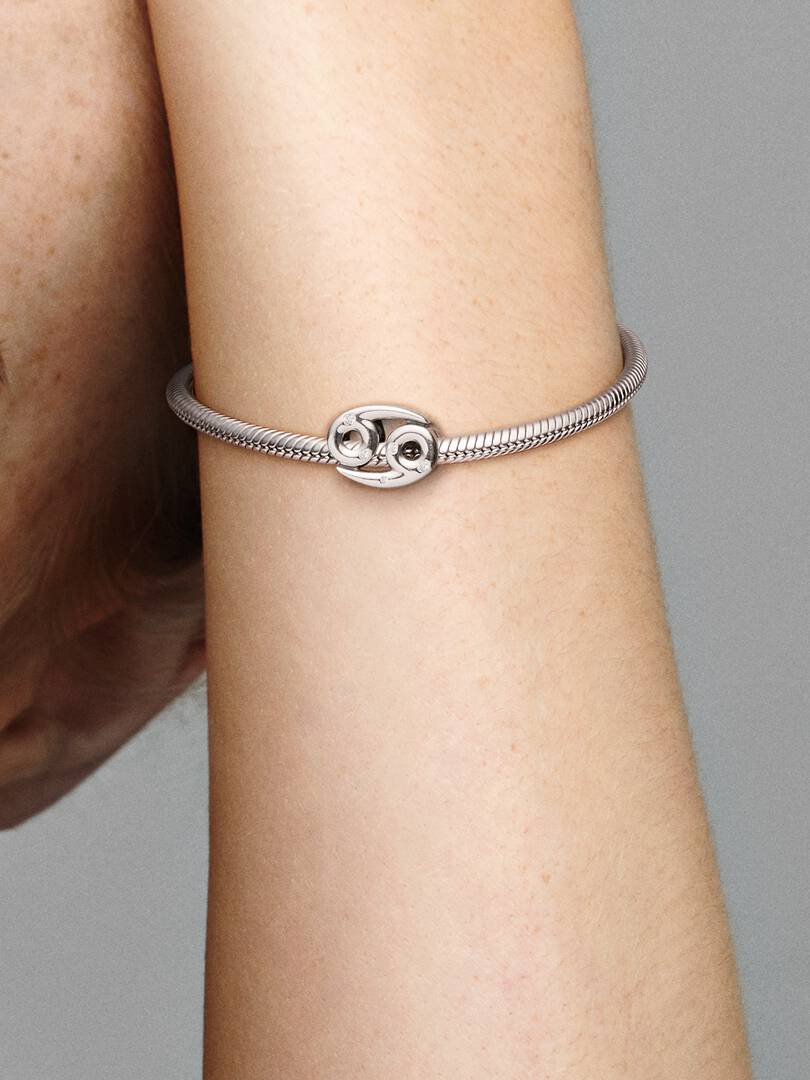 Sparkling Cancer Zodiac Charm Sterling silver