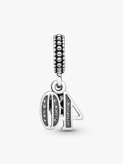 40th Celebration Dangle Charm Sterling silver