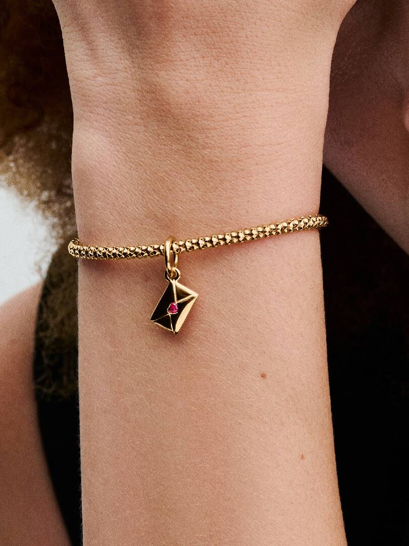 Love Letter Envelope Dangle Charm 14k gold plating