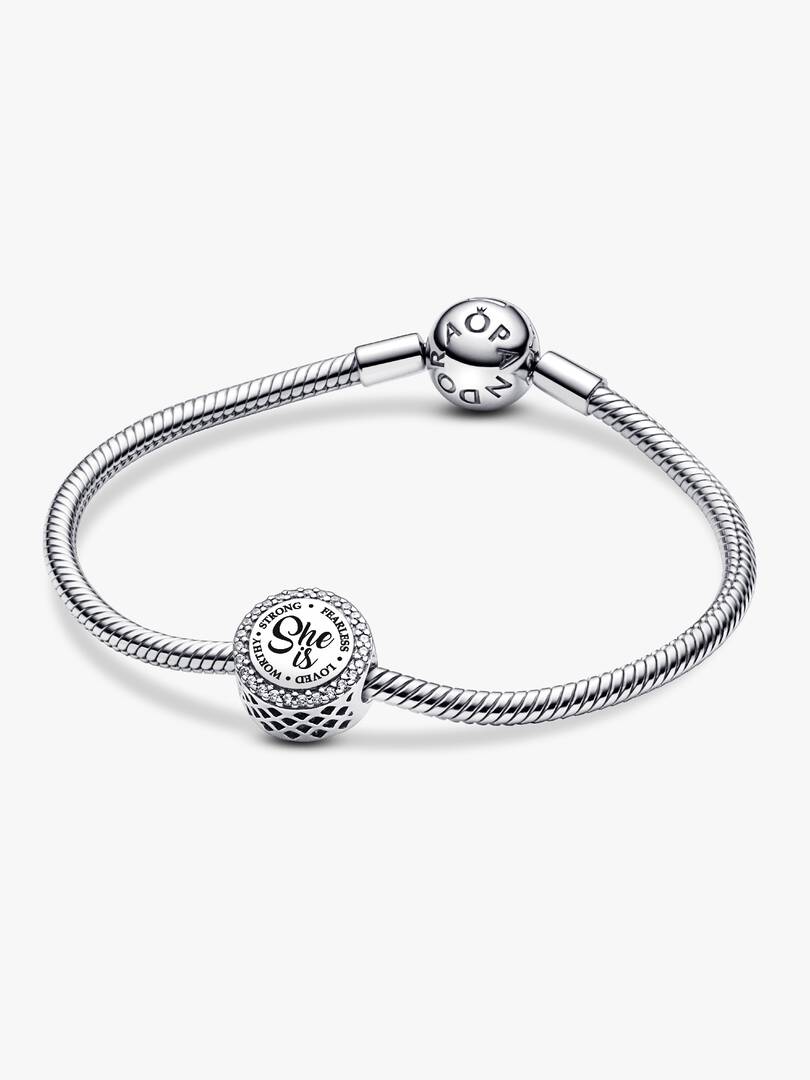 She Is Heart Charm Sterling silver