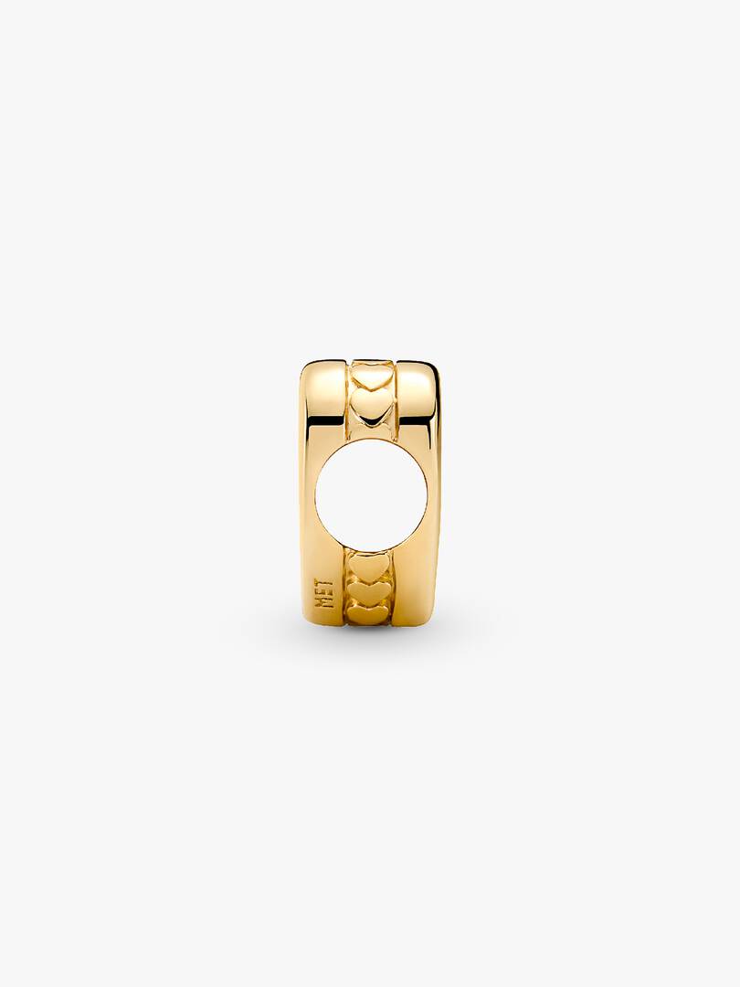 Engravable Heart Charm 14k gold plating