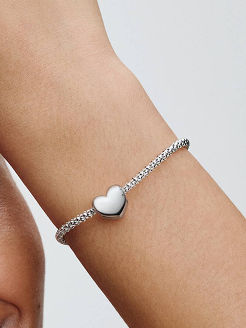 Be Love Engravable Heart Charm Sterling silver