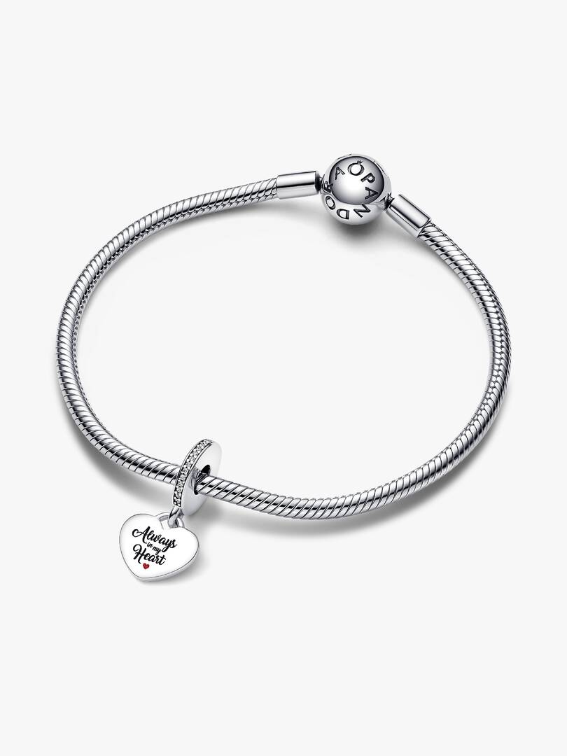Always In My Heart Dangle Charm Sterling silver