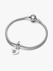 Always In My Heart Dangle Charm Sterling silver
