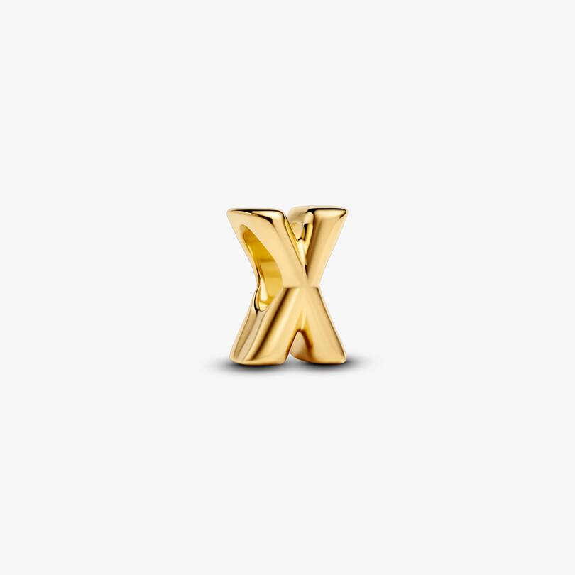 Letter X Charm Necklace 2 Quantity
