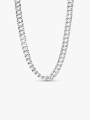 Pavé Cuban Chain Necklace Sterling silver