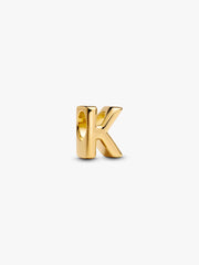 Letter K Alphabet Charm 14k gold plating