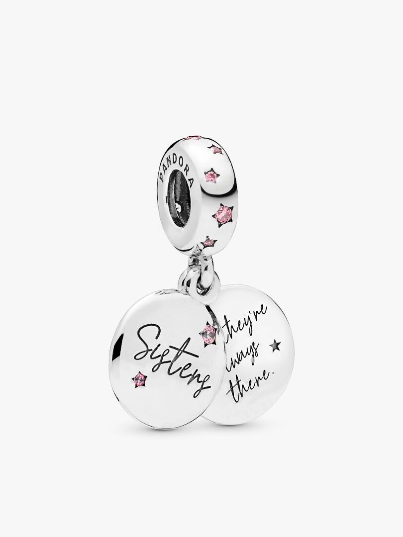 Forever Sisters Dangle Charm Sterling silver