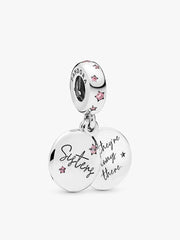 Forever Sisters Dangle Charm Sterling silver