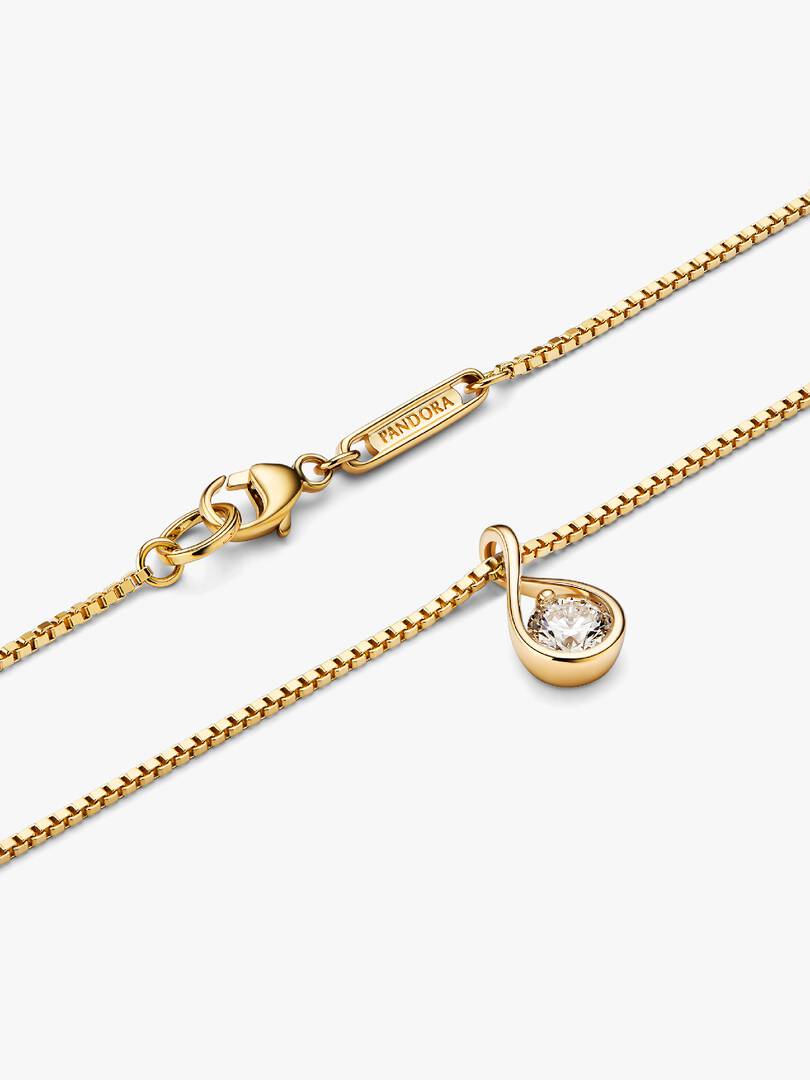 Pandora Infinite 14k Gold Lab-grown Diamond Pendant Necklace 0.25 ct TW, 14k gold
