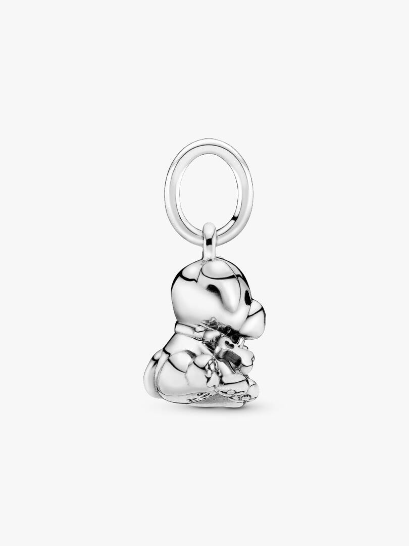 Labrador Puppy Dog Dangle Charm Sterling silver