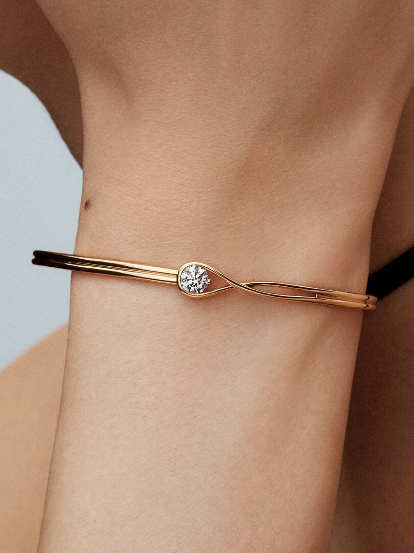 Pandora Infinite 14k Gold Lab-grown Diamond Bangle 0.50 ct TW, 14k gold