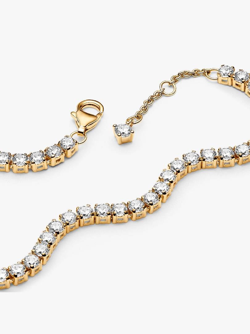 Sparkling Tennis Bracelet 14k gold plating