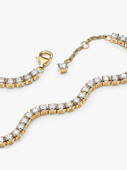 Sparkling Tennis Bracelet 14k gold plating