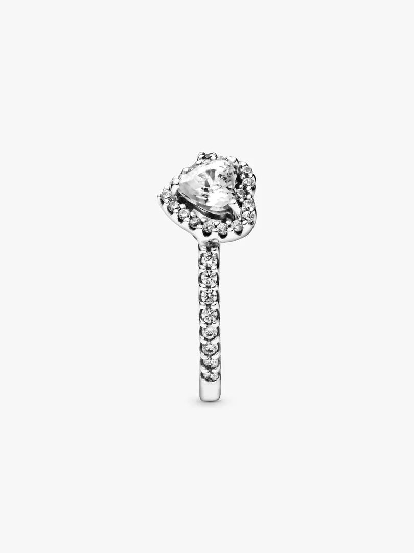 Elevated Heart Ring Sterling silver