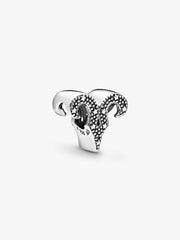 Sparkling Aries Zodiac Charm Sterling silver