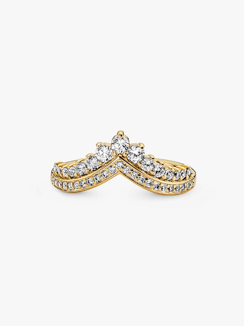 Pandora Timeless Wish Tiara Ring 14k gold plating