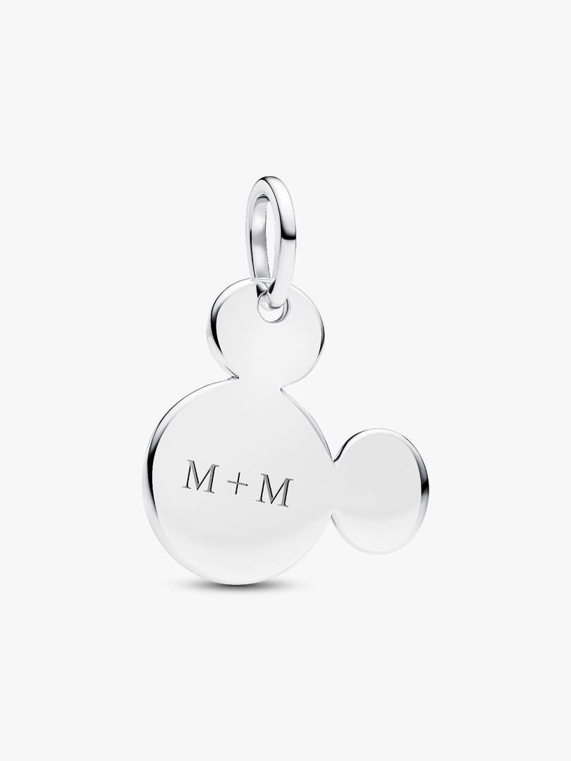 Disney Mickey Mouse Engravable Dangle Charm Sterling silver