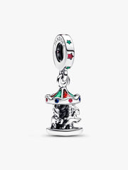 Spinning Carousel Dangle Charm Sterling silver