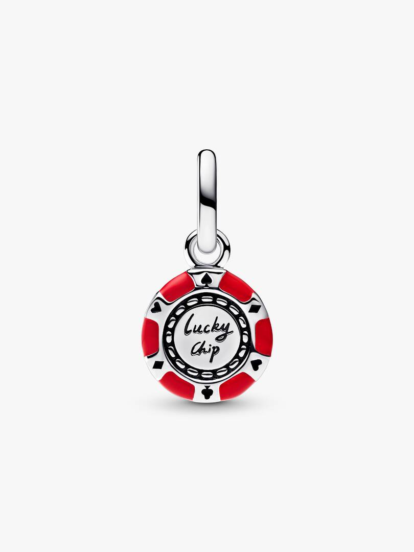 Lucky Chip Dangle Charm Sterling silver