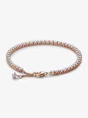 Sparkling Tennis Bracelet 14k rose gold plating