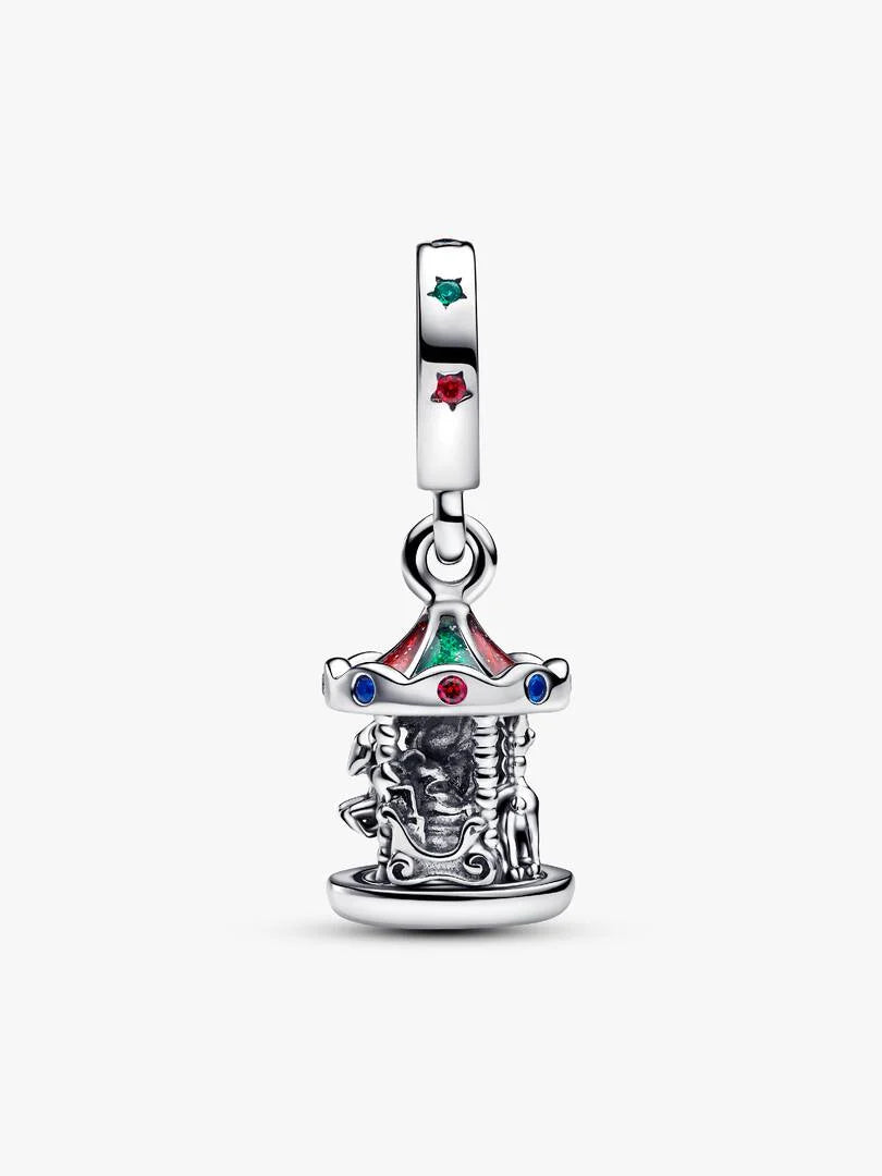 Spinning Carousel Dangle Charm Sterling silver