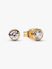 Pandora Era Bezel 14k Gold Lab-grown Diamond Earrings 0.30 ct TW, 14k gold