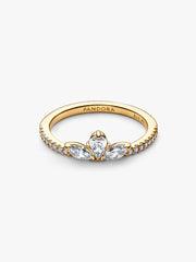 Sparkling Herbarium Cluster Ring 14k gold plating