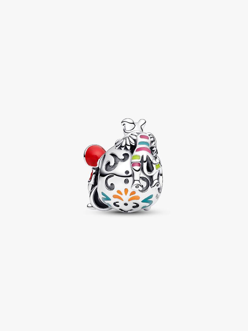 Disney Pixar Coco Miguel & Dante Skull Glow-in-the-dark Charm Sterling silver