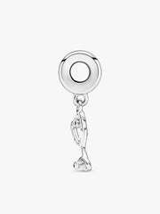 Stethoscope Heart Dangle Charm Sterling silver