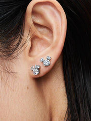 Disney Mickey Mouse & Minnie Mouse Sparkling Stud Earrings Sterling silver