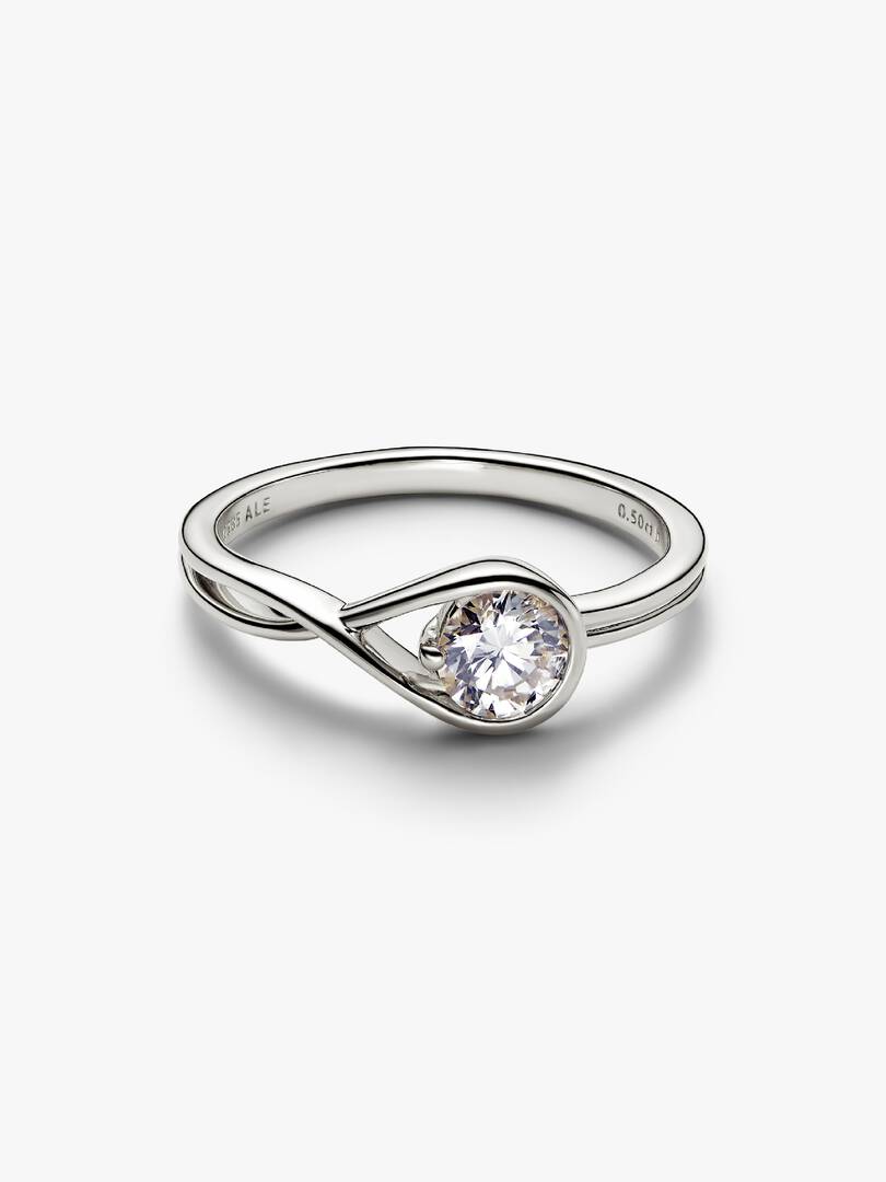Pandora Infinite 14k White Gold Lab-grown Diamond Ring 0.50 ct TW, 14k white gold