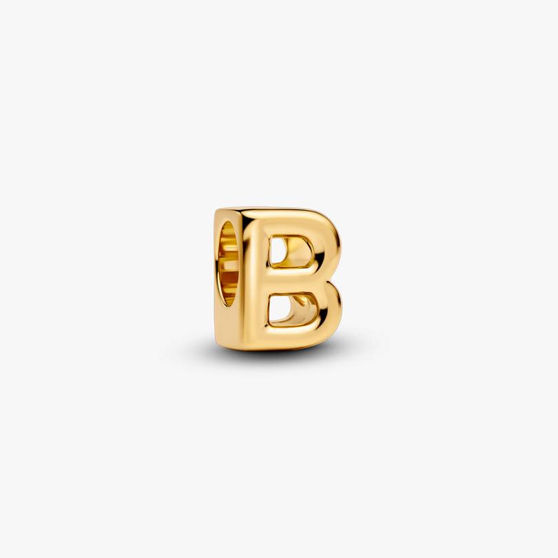 Letter B Charm Necklace 2 Quantity