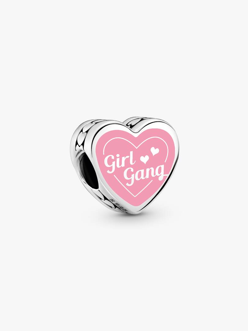 Girl Gang Heart Charm Sterling silver