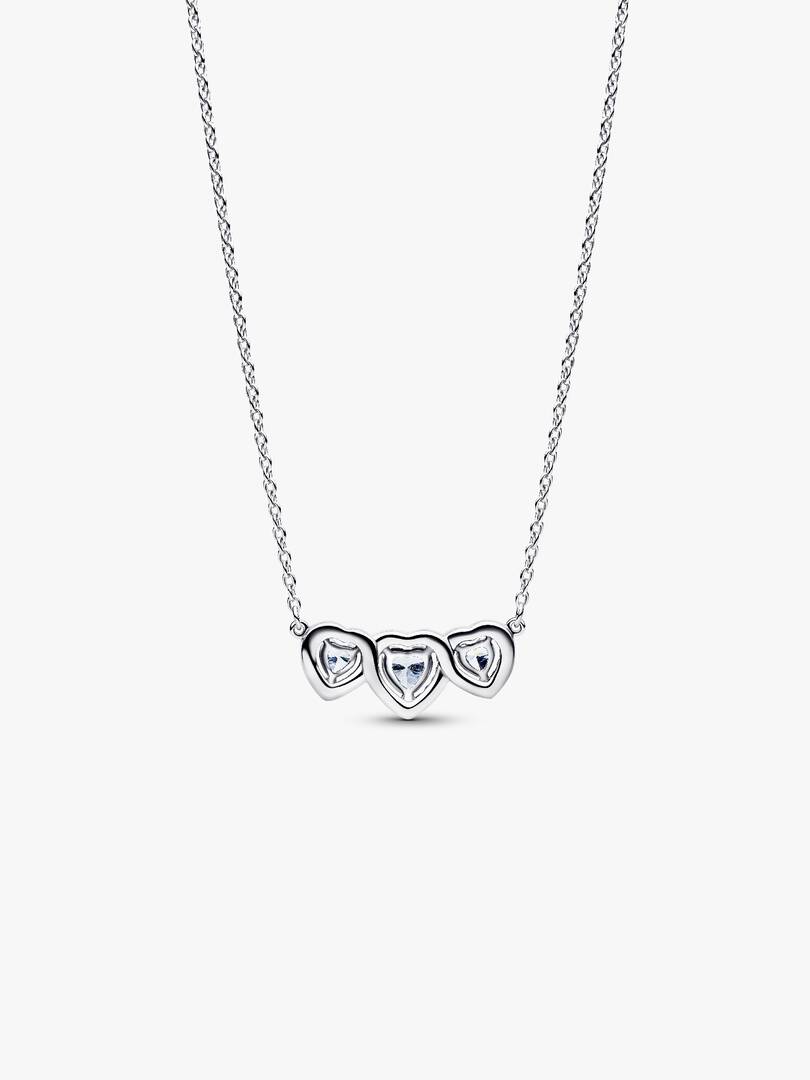 Halo Heart Trilogy Collier Necklace Sterling silver