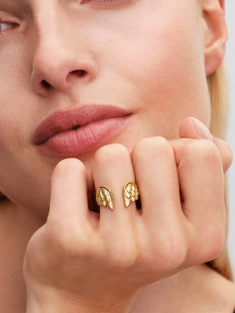 Marvel Thor Wings Open Ring 14k gold plating