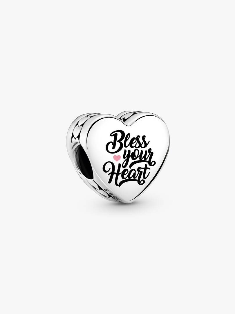 Bless Your Heart Charm Sterling silver