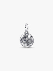 Infinity Snake Medallion Charm Sterling silver