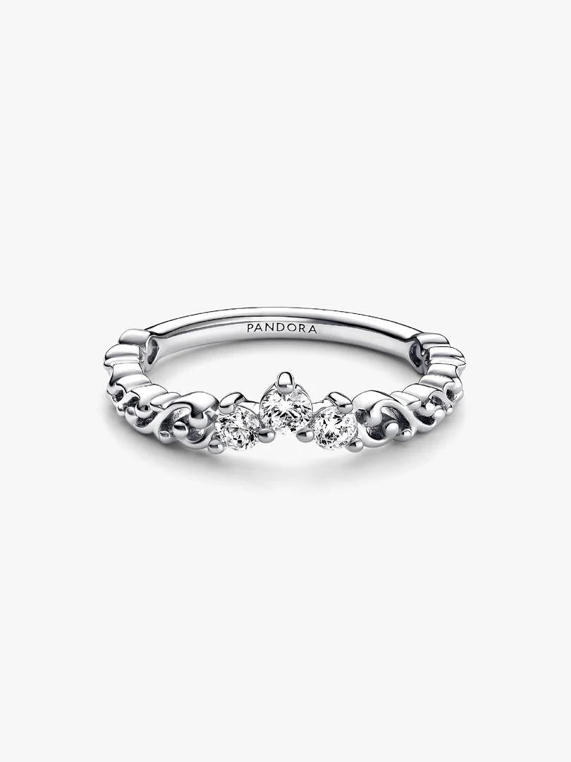Regal Swirl Tiara Ring Sterling silver