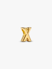 Letter X Alphabet Charm 14k gold plating