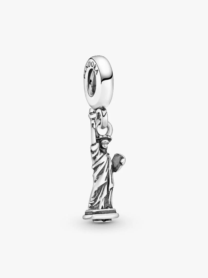 New York Statue of Liberty Dangle Charm Sterling silver