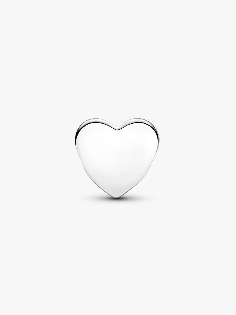 Engravable Cat Mom Heart Charm Sterling silver