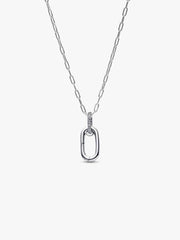 Openable Link Pendant Necklace Sterling silver