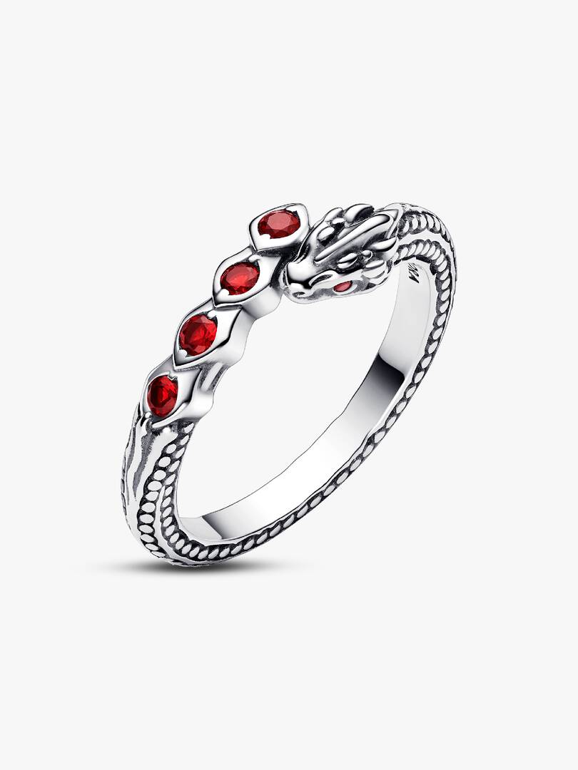 FINAL SALE - Game of Thrones Dragon Sparkling Ring Sterling silver