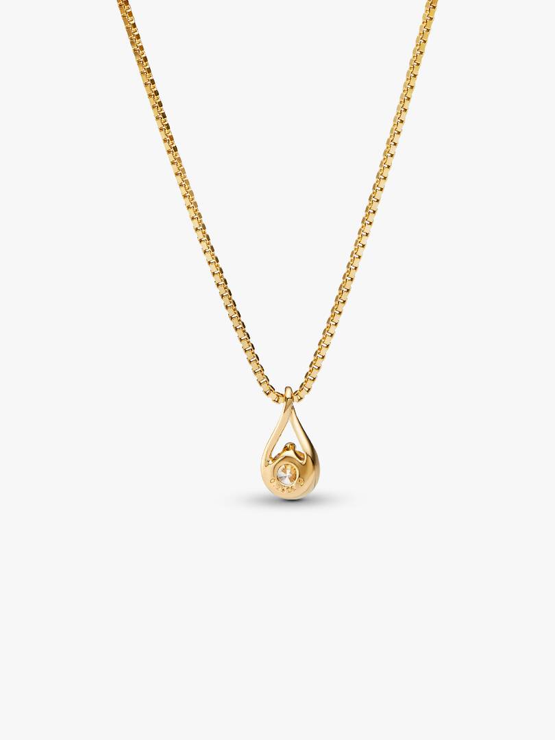 Pandora Infinite 14k Gold Lab-grown Diamond Pendant Necklace 0.25 ct TW, 14k gold