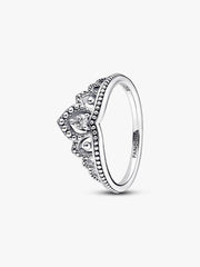 FINAL SALE - Regal Beaded Tiara Ring Sterling silver